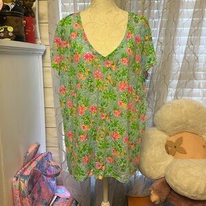EUC Disney X Lilly Pulitzer top XXL